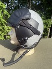Gentex 68p Flight Helmet- Usmc With Smoke Visor  Leather Cover  And Carry Bag