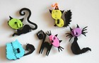 Creeped Out Cats   Halloween Buttons   Jesse James   Dress It Up    Black Cats