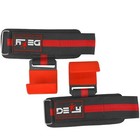 Defy New Weight Lifting Power Training Dip Hook Bar Straps Wrist Support Red