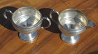 Vintage Hunt Sterling Silver Creamer   Sugar Bowls Set Of 2  -209 Weighted Grams