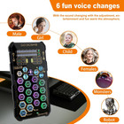 K9 Live Sound Card Voice Changer Mixer 6 Voice Effects Streaming Pc Phone Ps5