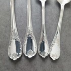 Christofle Marly 4pcs Silverplate Flatware Cake Fork Coffee Spoon Excellent