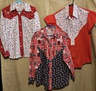 Lot Of 3 Rare Vintage 70s Pearl Snap Republican Patriotic Women   s Shirt Top M l