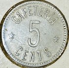 Hawaii Territory Department Of Public Instruction 5 Cents Cafeteria Lunch Token
