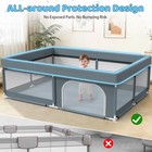 71x59 Large Baby Playpen Indoor   Outdoor Play Yard For Toddlers   Soft Padde   