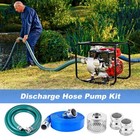 2  Cam Lock Trash Pump Hose Kit 65  Discharge 20  Suction With Steel Strainer