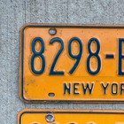 1973 To 1986 New York License Plate Pair 8298 Bsy Volkswagen Yom Dmv Clear
