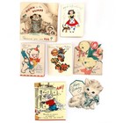 Lot Of 22 Kids  Greeting Cards From The 1940s   1950s  Mostly B-day  Mostly Used