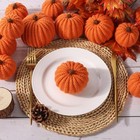 12 Pack Crochet Pumpkins Fall Decor Assorted Sizes Orange