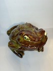 Arnels Pottery Red Orange Green Brown Multicolor Forg Toad Large Piece Mcm Rare
