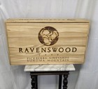Vintage Ravenswood Winery Wood Wine Box 1999 Pickberry Vineyards Sonoma Mountain