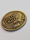 Nra Golden Eagles Lapel Pin Oval Shape Gold Color National Rifle Association