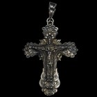 Large Antique Jesus Christ Crucifix Cross Religious Jewel Jewelry 