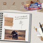 Scrapbook Photo Album  8x8in 60pages Diy Hardcover Kraft Blank Memory Book With