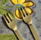 Georg Jensen  denmark  Parallel Sterling Oyster Forks  Set Of 2