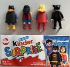 Kinder Surprise Dc Heroes Playmobil  Wonder Woman  Supergirl  Batgirl