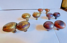 Lot Of 10 - Antique vintage Metal Door Knobs - Brass   Brown