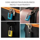 Tsa Approved Travel Luggage Lock 3 Digit Password Changeable Security Padlock