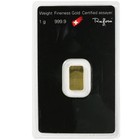 1 Gram Argor Heraeus Gold Bar  new W assay 