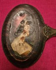 Vgt Victorian Lady Portrait Vanity Hand Mirror