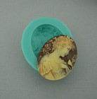Silicone Mold Cameo Woman s Head For Jewelry resin polymer Clay 