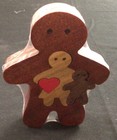 Amish Hand Crafted Wooden Gingerbread People Puzzle