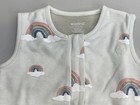 Woolino Baby Sleep Bag With Feet Gray Size 6-18 Months 4-season Rainbow Print
