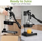Zulay Kitchen Cast Iron Juicer - Heavy Duty Manual Juicer