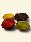 Vintage Tupperware Storage Bowls Set  Snap Lids  Excellent Condition