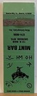 Mint Bar Sheridan Wy Wyoming Vintage Matchbook Cover