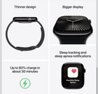 Apple Watch Series 10 Gps 46mm Aluminum Case With Denim Sport Band  M l Silver