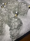 Lot Of  6vintage Grape Cluster Glass Bottle Wine Decanters