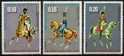 Equatorial Guinea 1976 - Cavalry Uniforms Horses Partial Set Of 6 Used Cto
