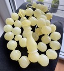 Natural White Baltic Amber 41g  Islamic Prayer Rosary Pumpkin 33 Beads Tasbih