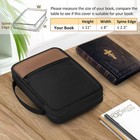 Bible Cover  Carrying Book Case Church Bag Bible Protective With Handle And Zipp