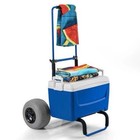 My Beach Cart Aluminum Foldable Beach Wagon 13  With Big Balloon Tires