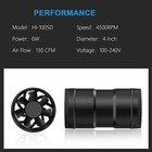 Hon guan 4 Inch Inline Booster Duct Fan With Speed Controller - 130 4 