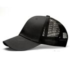 Mr Plain Trucker Hat Mesh Snapback Baseball Cap Solid Visor Blank Cotton Army
