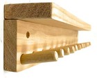 Baseball Bat Rack Display Holder 11 Mini Collectible Bats 4 Balls Awards Metals