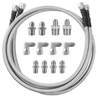  52-inch Transmission Cooler Lines 6an - Sae Steel Braided Th350 700r4 Th400
