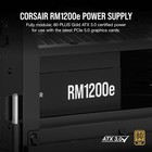 Corsair Rm1200e 1200w 80  Gold Fully Modular Atx 3 1 Pcie 5 1 Certified Refurb