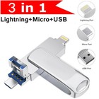 2tb Usb 3 0 Flash Drive Memory Stick Otg For Iphone Ipad 16 32 64 128 256 512gb