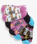 Vans Crayola No Show Liner Socks 3pair Women 6 5-10 Multicolor Logo Off The Wall