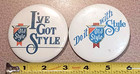 Lot 5 Vintage Old Style Beer Pinback Buttons La Crosse Wisconsin   No Reserve  