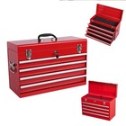 21-inch Heavy Duty Metal Tool Box W drawers Portable Tool Chest Organizer W lock