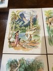 3 Vintage 1961 Matson Line Cruise Ship Menus  Colorful Full Cover Graphics 