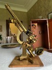 Large Antique W  Watson   Sons Jackson Pattern Research Microscope C1890  Cased