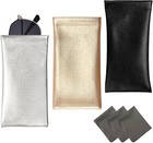 3 Pack Glasses Case  Squeeze Top Soft Sunglasses Pouch