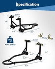 900lbs Heavy Duty Motorcycle Stand Lift Capacity Front   Rear Combo Stands Set
