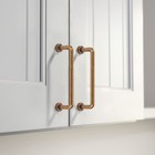 8 Pack 3 Inch76mm Hole Center Antique Brass Cabinet Pulls Vintage Cabinet Han   